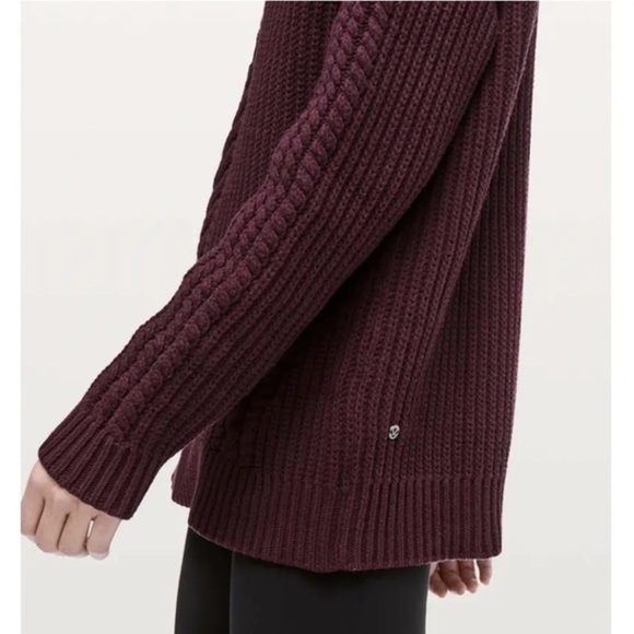 Lululemon Bring The Cozy Fisherman Sweater in size 8, like new - Picture 2 of 11